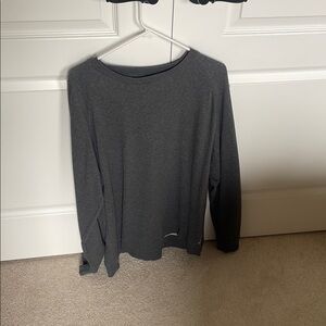 Dark Gray Long Sleeve Top